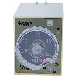 Реле часу із затримкою включення 220VAC, ST3P-AF 220VAC, 2M/20M/2H/12H