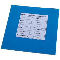 Термопрокладка, 1.25 x 145 x 145 мм, 15 Вт/мК, Сірий