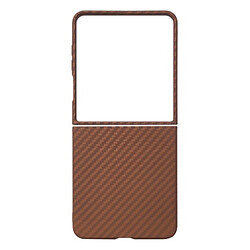 Чохол (накладка) Samsung Galaxy Flip 7, Piblue Flagship Kevlar, Коричневий