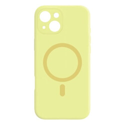 Чехол (накладка) Apple iPhone 14, Air Beats Wide Strip Full Camera, MagSafe, Желтый