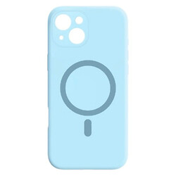 Чохол (накладка) Apple iPhone 15, Air Beats Wide Strip Full Camera, MagSafe, Синій