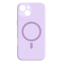 Чохол (накладка) Apple iPhone 15, Air Beats Wide Strip Full Camera, Light Purple, MagSafe, Фіолетовий