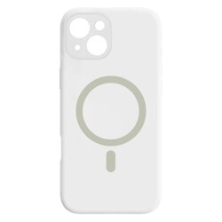 Чохол (накладка) Apple iPhone 15, Air Beats Wide Strip Full Camera, MagSafe, Білий