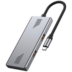 USB-хаб Gembird UHB-CM-U310-A2C2-01, Серый