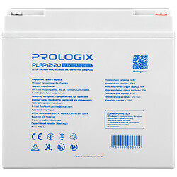 Аккумулятор Prologix PLFP12-20, Серый