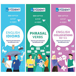 Карточки для изучения английского языка "Idioms & Phrasal Verbs & Collocations", English Student