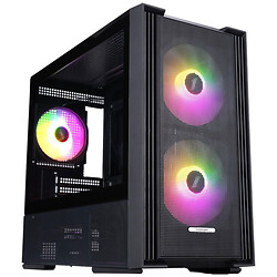 Корпус 1stPlayer AU6-BK-2FA7-14-2FA7R-1FA7, Чорний