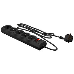 Сетевой удлинитель LogicPower LP-X5 Premium, 2.0 м., Черный