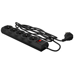 Сетевой удлинитель LogicPower LP-X5 Premium, 5.0 м., Черный