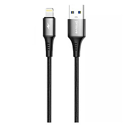 USB кабель Proove WireX Apple iPhone SE 2022 / iPhone 14 Pro Max / iPhone 14 Plus / iPhone 14 Pro / iPhone 14 / iPhone 13 Pro / iPhone 13 Mini / iPhone 13 / iPhone 13 Pro Max / iPhone 12 Mini / iPhone 12 Pro Max / iPhone 12 Pro, Lightning, 1.0 м., Черный