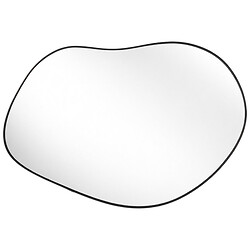 Дзеркало настінне фігурне в чорній рамці