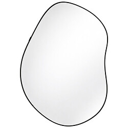 Дзеркало настінне фігурне в чорній рамці, 40х30 см