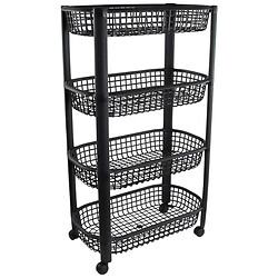 Етажерка для зберігання речей на колесах Excellent Houseware на 4 рівні