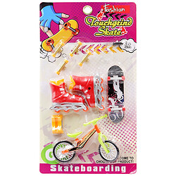Набор игрушечный: фингерборд, ролики, велосипед