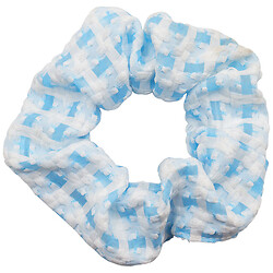 Резинка для волосся текстильна об'ємна з принтом