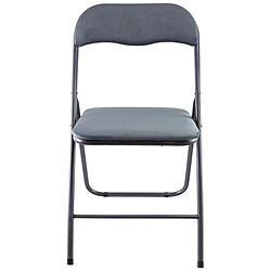 Стілець складаний металевий з оксамитовою тканиною