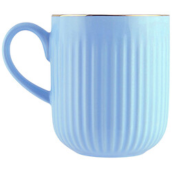 Чашка фарфоровая ребристая однотонная в ассортименте