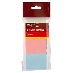 Блок паперу з липким шаром, 50x40 мм, 100 арк., 3 шт., Axent