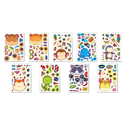 Наклейки аппликации "Создай своего героя", 9 шт., Експрес Удачі