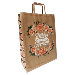 Пакет бумажный с ручками, бурый, 32х15х42 см, 5 шт. в упаковке, Bourgeois