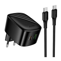 СЗУ Hoco CS101A Folding, С кабелем, Type-C, USB, Черный