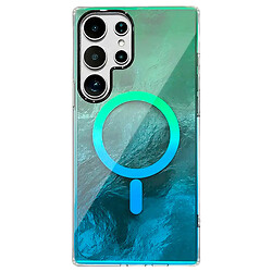 Чехол (накладка) Samsung Galaxy S26 Ultra, Shiny Mountain, MagSafe, Green-Blue, Зеленый