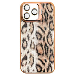 Чехол (накладка) Apple iPhone 16 Pro, Epik Wild Leopard Lens, MagSafe, Коричневый