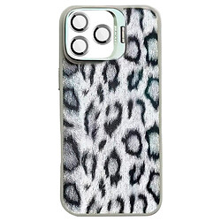 Чехол (накладка) Apple iPhone 16 Pro, Epik Wild Leopard Lens, MagSafe, Серый