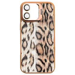 Чехол (накладка) Apple iPhone 17, Epik Wild Leopard Lens, MagSafe, Коричневый