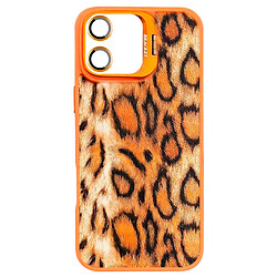 Чохол (накладка) Apple iPhone 17, Epik Wild Leopard Lens, MagSafe, Помаранчевий