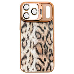 Чехол (накладка) Apple iPhone 17 Air, Epik Wild Leopard Lens, MagSafe, Коричневый