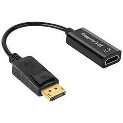 Кабель Colorway CW-AD-DPHD, DisplayPort, HDMI, 0.07 м., Черный