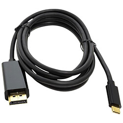 Кабель PowerPlant CA911844, Type-C, DisplayPort, Черный