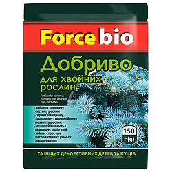 Удобрение для хвойных растений, деревьев Force bio, 150 г