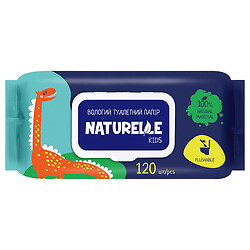 Туалетная бумага влажная NATURELLE KIDZ, 120 шт./пач.