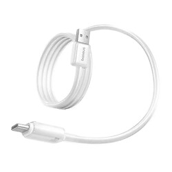 USB кабель Baseus E04279 Crystal, Type-C, 1.0 м., Білий