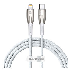 USB кабель Baseus CADH000001 Glimmer Apple iPhone SE 2022 / iPhone 14 Pro Max / iPhone 14 Plus / iPhone 14 Pro / iPhone 14 / iPhone 13 Pro / iPhone 13 Mini / iPhone 13 / iPhone 13 Pro Max / iPhone 12 Mini / iPhone 12 Pro Max, Lightning, 1.0 м., Белый