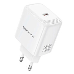 СЗУ Borofone BN33 Fuente, Type-C, Білий