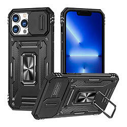 Чехол (накладка) Apple iPhone 15 Pro, Epik Camshield Army Ring, Черный