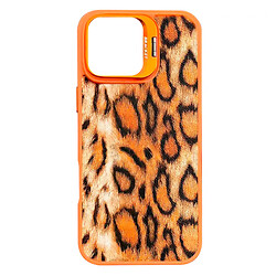 Чохол (накладка) Apple iPhone 16 Pro Max, Epik Wild Leopard, MagSafe, Помаранчевий