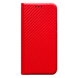 Чехол (книжка) Xiaomi Redmi Note 15 Pro, Carbon Case, Красный