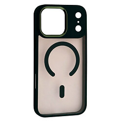 Чохол (накладка) Apple iPhone 17 Pro Max, Cristal Guard, Dark Green, MagSafe, Зелений