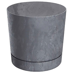 Горщик для квітів з підставкою Prosperplast Tubo P Beton Effect, мікс, d=130 мм