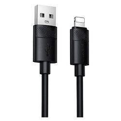 USB кабель Borofone BX123 Leya Apple iPhone SE 2022 / iPhone 14 Pro Max / iPhone 14 Plus / iPhone 14 Pro / iPhone 14 / iPhone 13 Pro / iPhone 13 Mini / iPhone 13 / iPhone 13 Pro Max / iPhone 12 Mini / iPhone 12 Pro Max, Lightning, 1.0 м., Чорний