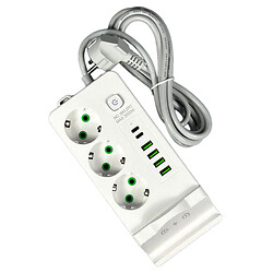 Подовжувач мережі Power Socket 993-2PD, 2.0 м., Білий