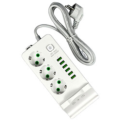 Мережевий подовжувач Power Socket 993U, 2.0 м., Білий