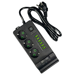 Сетевой удлинитель Power Socket 993U, 2.0 м., Черный