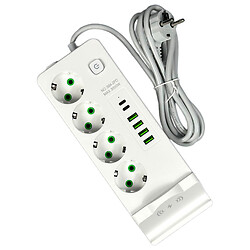 Сетевой удлинитель Power Socket 994-2PD, 2.0 м., Белый