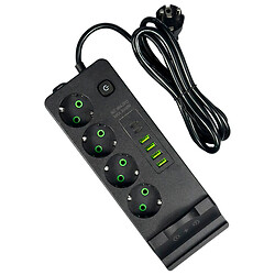 Подовжувач мережі Power Socket 994-2PD, 2.0 м., Чорний