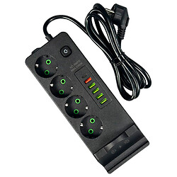 Мережевий подовжувач Power Socket 994PD, 2.0 м., Чорний